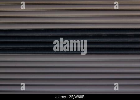 Bicolore, in alluminio per garage o sportellino, sfondi in metallo Foto Stock