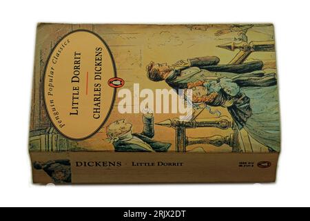 Charles Dickens, piccola Dorrit. Copertina del libro. Configurazione studio. Foto Stock