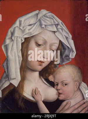 Madonna che cura il bambino tra il 1450 e il 1499 dal Maestro della leggenda della Maddalena Foto Stock