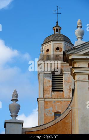 Facciata esterna Cattedrale di nostra Signora dell'assunzione ad Ajaccio, isola della Corsica. Foto Stock