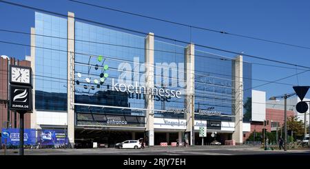 cologne, germany august 21 2023: trade fair koelmesse cologne entrance east Stock Photo
