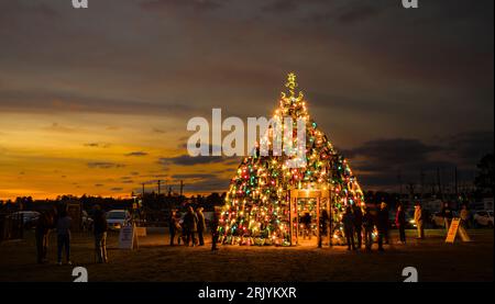 Stonington Lobster Trap Christmas Tree   Stonington, Connecticut, USA Foto Stock