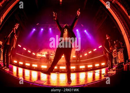 Bournemouth, Regno Unito. 23 agosto 2023. You me at Six che si esibisce alla O2 Academy di Bournemouth, Regno Unito. 23 agosto 2023. Credito: Alamy Live News/Charlie Raven credito: Charlie Raven/Alamy Live News Foto Stock