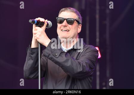 Henley on Thames, Regno Unito. 20 agosto 2023. La fattoria si esibisce sul palco durante il Rewind Festival South 2023, a Temple Island Meadows. (Foto di James Warren/SOPA Images/Sipa USA) credito: SIPA USA/Alamy Live News Foto Stock