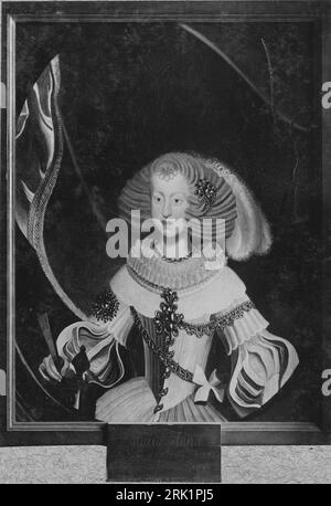 Ritratto di Maria Anna d'Austria, Regina di Spagna (1635-1696) Data sconosciuta di Frans Luycx Foto Stock