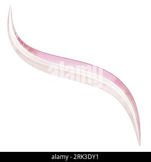 Illustrazione della forma astratta in vetro rosa 3D. Elemento di progettazione trasparente forma 3D. Rendering 3d di sfondo astratto. Oggetto con sfondo trasparente Foto Stock