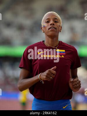 Budapest,HUN,  23 Aug 2023  Yulimar Rojas (VEN) during the World Athletics Championships 2023 National Athletics Centre Budapest at National Athletics Centre Budapest Hungary on August 23 2023 Alamy Live News Stock Photo