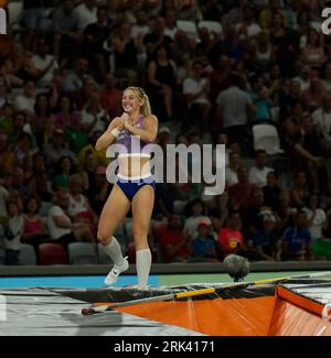 Budapest, HUN, 23 agosto 2023 Molly Caudery (GBR) durante i Campionati mondiali di atletica leggera 2023 National Athletics Centre Budapest presso il National Athletics Centre Budapest Ungheria il 23 agosto 2023 Alamy Live News Foto Stock