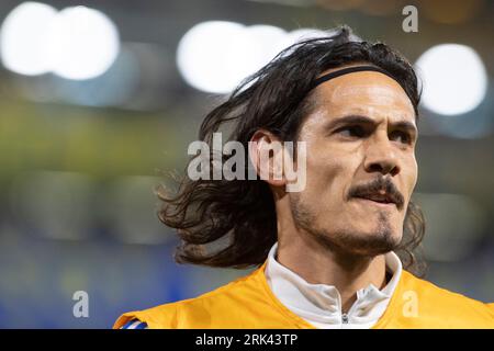 Edinson Cavani del Boca Juniors visto durante il match di andata dei quarti di finale CONMEBOL Libertadores del 2023 tra Boca Juniors e Racing Club all'Estadio Alberto J. Armando. Punteggio finale; Boca Juniors 0:0 Racing Club. (Foto di Manuel Cortina / SOPA Images/Sipa USA) Foto Stock