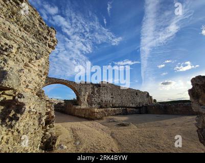 Le rovine romane a Conimbriga, vicino a Condeixa, Portogallo. Foto Stock