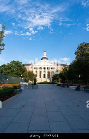 La Maryland State House nel centro di Annapolis, Maryland. Foto Stock