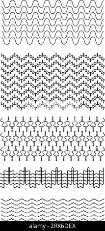 modello di linea. Motivo minimalista geometrico semplice in bianco e nero, linee sottili diagonali. Può essere utilizzato come sfondo, sfondo o texture. Raccolta Illustrazione Vettoriale