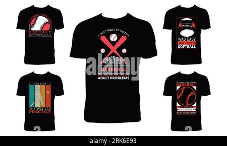 Baseball Vector T Shirt Design. Stock Vector