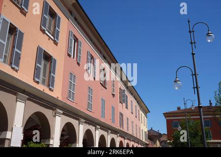 Piacenza, Emilia-Romagna, Italia: Edifici storici nella piazza del Duomo Foto Stock