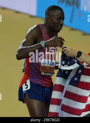 Grant HOLLOWAY degli USA Final 110 METRI OSTACOLI UOMINI durante i Campionati mondiali di atletica leggera 2023 il 21 agosto 2023 al Nemzeti Atletikai di Budapest, Ungheria - foto Laurent Lairys / DPPI Foto Stock