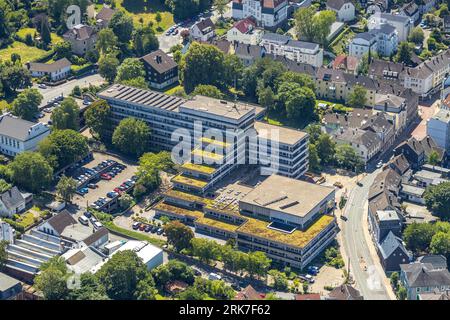 Aerial view, Schwelm district house, Schwelm, Ruhr area, North Rhine-Westphalia, Germany, DE, Europe, Aerial photography, Overview, Bird's eye view, b Stock Photo