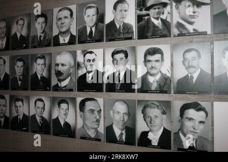 Bildnummer: 54087333  Datum: 29.05.2010  Copyright: imago/Xinhua (100530) -- LIDICE, May 30, 2010 (Xinhua) -- Photos of victims are seen at the museum in Lidice, Czech, May 29, 2010. Lidice is a large memorial area not far from the Czech Capital Prague. It was a village completely destroyed by the German Nazis 68 years ago, who wanted to suppress Czech patriotic movement by terror. (Xinhua/Sun Xiyou) (wh) CZECH-LIDICE-SCAR OF WAR PUBLICATIONxNOTxINxCHN Gesellschaft 2 Weltkrieg Krieg Gedenken kbdig xub 2010 quer  o0 Massaker     54087333 Date 29 05 2010 Copyright Imago XINHUA   May 30 2010 XINH Stock Photo