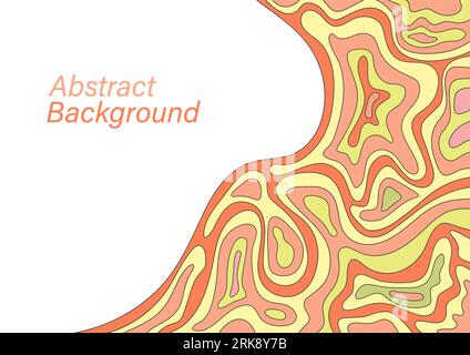 Sfondo a colori astratto con pattern di forma d'onda arbitraria. Modello per copertine, banner, social network, siti Web, applicazioni. Design creativo per un Illustrazione Vettoriale