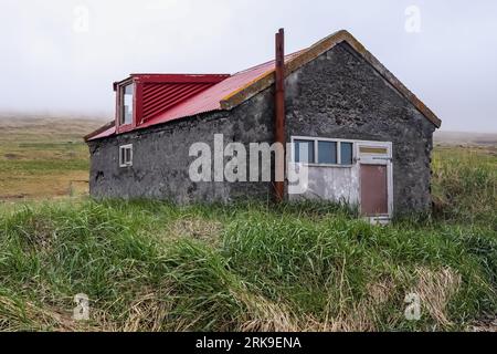 Edifici vecchi e abbandonati in Islanda - luoghi persi Foto Stock