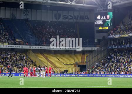 Istanbul, Turkey. 24th Aug, 2023. ISTANBUL, TURKEY - AUGUST 24: General view of Stadium during the UEFA Conference League - Play-offs - 1st leg match between Fenerbahce and FC Twente at Ulker Fenerbahce Sukru Saracoglu Stadium on August 24, 2023 in Istanbul, Turkey (Photo by Tolga Adanali/Orange Pictures) Credit: Orange Pics BV/Alamy Live News Stock Photo