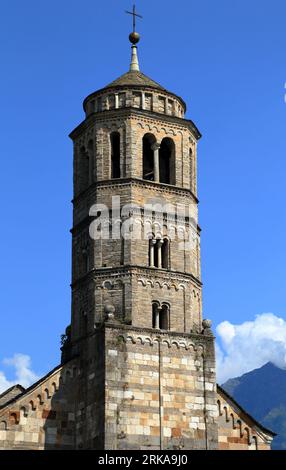 Chiesa di Gravedona, Lago di Como (Lago di Como), Italia. Chiesa di Santa Maria del Tiglio. Foto Stock