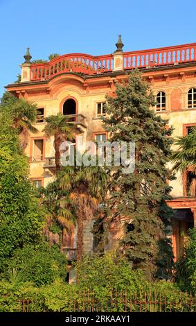 Hotel grande Bretagne abbandonato, Lago di Como (Lago di Como), Italia Foto Stock