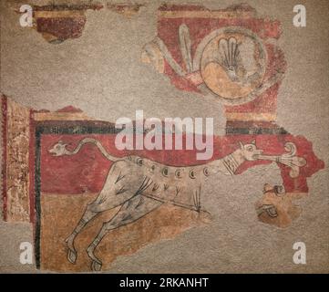 Quadrupla con Fleur-de-lis di Boí, nel 1100 circa, dal Maestro di Boí Foto Stock