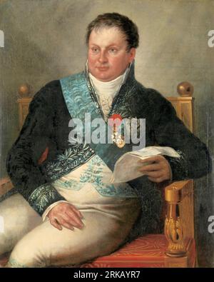 Portrait of Isaac Jan Alexander Gogel circa 1812 (1811-1813) by Mattheus Ignatius van Bree Stock Photo