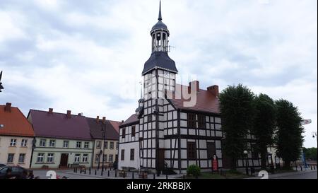 Vecchio municipio di Nowe Warpno Foto Stock