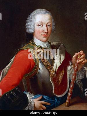 Porträt des Victor Amadeus III di Sardegna (1726-1796) circa 1750-1770 (analisi stilistica) di Domenico Duprà Foto Stock