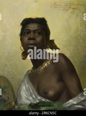 Black Woman 1884 di Anna Bilińska-Bohdanowicz Foto Stock