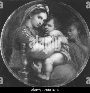 Madonna della Sedia (nach Raffael) 1771 by Johann Christian von Mannlich Stock Photo