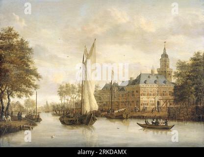 Castello di Nijenrode sul Vecht vicino a Breukelen tra il 1660 e il 1686 di Jacobus Storck Foto Stock