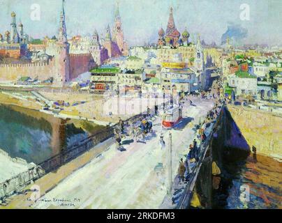 Ponte Moskvoretsky 1914 di Konstantin Alexeyevich Korovin Foto Stock