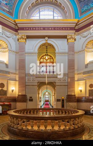 Architettura interna delle aree pubbliche della British Columbia a Victoria, British Columbia, Canada. Foto Stock