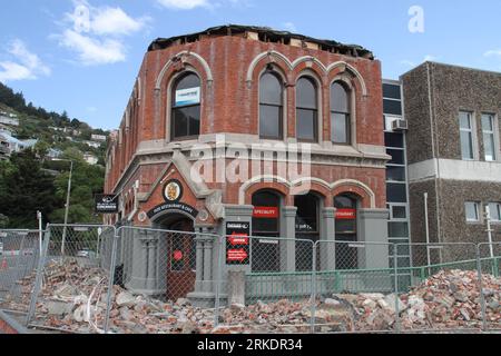 Bildnummer: 54986873 Datum: 05.03.2011 Copyright: imago/Xinhua LYTTELTON, 6 marzo 2011 (Xinhua) - foto scattata il 5 marzo 2010 mostra edifici gravemente danneggiati nella città portuale di Lyttelton, nuova Zelanda. Lyttelton è l'epicentro di un terremoto del 6,3, che ha colpito Christchurch il 22 febbraio. (Xinhua/Huang Xingwei) (zcc) NUOVA ZELANDA-LYTTELTON-QUAKE PUBLICATIONxNOTxINxCHN Gesellschaft Schaden Naturkatatstrophe Erdbeben Neuseeland kbdig xdp premiumd 2011 quer o0 Gebäude Bildnummer 54986873 Date 05 03 2011 Copyright Imago XINHUA Lyttelton March 6 2011 XINHUA Badl 2010 March 5 Foto Stock