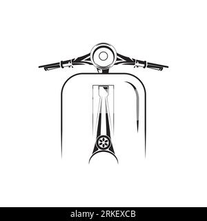 scooter creative design. vector illustration of a simple scooter Stock Vector