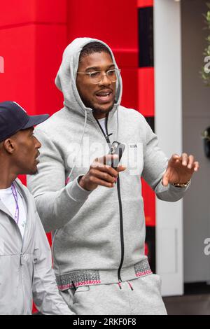 Zandvoort, Nederland. 24th Aug, 2023. Zandvoort, Netherlands, 24. August 2023; Dutch Formula 1 Grand Prix Anthony Joshua (British professional boxer) - picture and copyright by Leo VOGELZANG/ATP images (Leo Vogelzang/ATP/SPP) Credit: SPP Sport Press Photo. /Alamy Live News Stock Photo