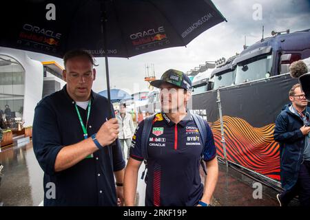 Zandvoort, Nederland. 24 agosto 2023. Zandvoort, Paesi Bassi, 24. Agosto 2023; Dutch Formula 1 Grand Prix #1, Max VERSTAPPEN, NDL, Oracle Red Bull Racing - foto e copyright di Leo VOGELZANG/ATP Images (Leo Vogelzang/ATP/SPP) credito: SPP Sport Press Photo. /Alamy Live News Foto Stock