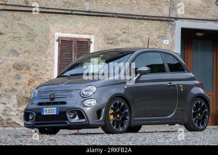 Fiat Abarth 595 grigia Foto Stock