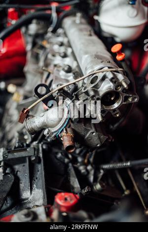 Dettagli del motore dell'auto. Foto Stock