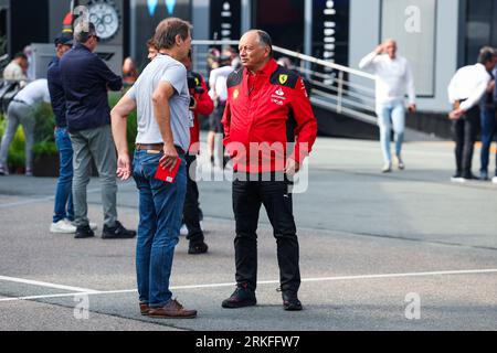 Zandvoort, paga Bas. 25 agosto 2023. VASSEUR Frédéric (fra), Team Principal & General Manager della Scuderia Ferrari, ritratto durante il Gran Premio d'Olanda di Formula 1 2023 Heineken, 13° round del Campionato del mondo di Formula 1 2023 dal 25 al 28 agosto 2023 sul circuito di Zandvoort, a Zandvoort, Paesi Bassi - foto Florent Gooden/DPPI credito: DPPI Media/Alamy Live News Foto Stock