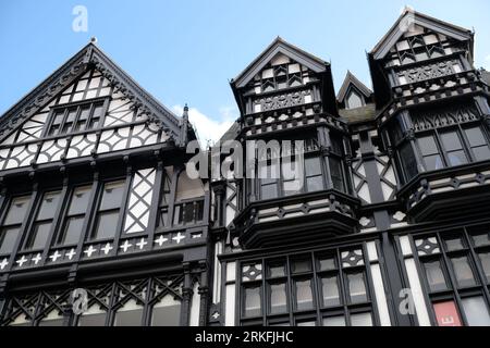 Edifici Tudor a Chester, Regno Unito. Foto Stock