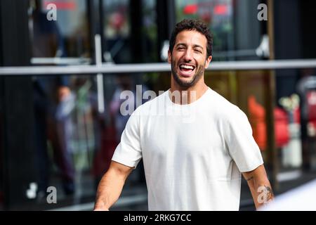 RICCIARDO Daniel (aus), Scuderia AlphaTauri AT04, ritratto durante il Gran Premio d'Olanda di Formula 1 2023, tredicesima prova del Campionato del mondo di Formula 1 2023 dal 25 al 28 agosto 2023 sul circuito di Zandvoort, a Zandvoort, Paesi Bassi Foto Stock