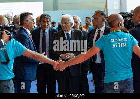 Rimini, Italia. 25 agosto 2023. 44° Edizione del Meeting di Comunione e Liberazione di Rimini dal titolo '25 agosto 2023 Editoriale solo utilizzo credito: Agenzia fotografica indipendente/Alamy Live News Foto Stock