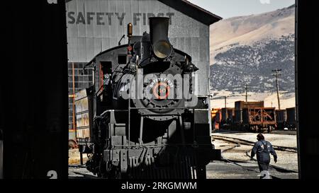 Il Nevada Northern Railway Museum di Ely, Nevada. Foto Stock