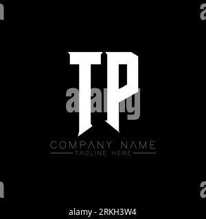 TP Letter Logo Design. Initial letters TP gaming's logo icon for technology companies. Tech letter TP minimal logo design template. TP letter design v Stock Vector