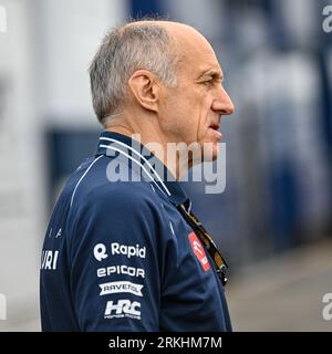 25th August 2023; Circuit Zandvoort, Zandvoort, North Holland, Netherlands; Formula 1 Heineken Dutch Grand Prix 2023; Free Practice Day; Team Principle of Scuderia AlphaTauri Franz Tost Stock Photo