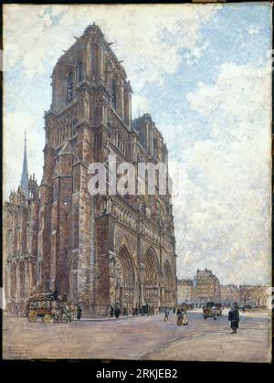 Notre-Dame de Paris 1901 di Frédéric Anatole Houbron Foto Stock