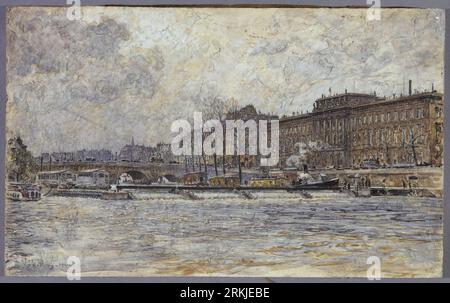 L'Hôtel de la Monnaie et le Pont-Neuf 1901 by Frédéric Anatole Houbron Stock Photo